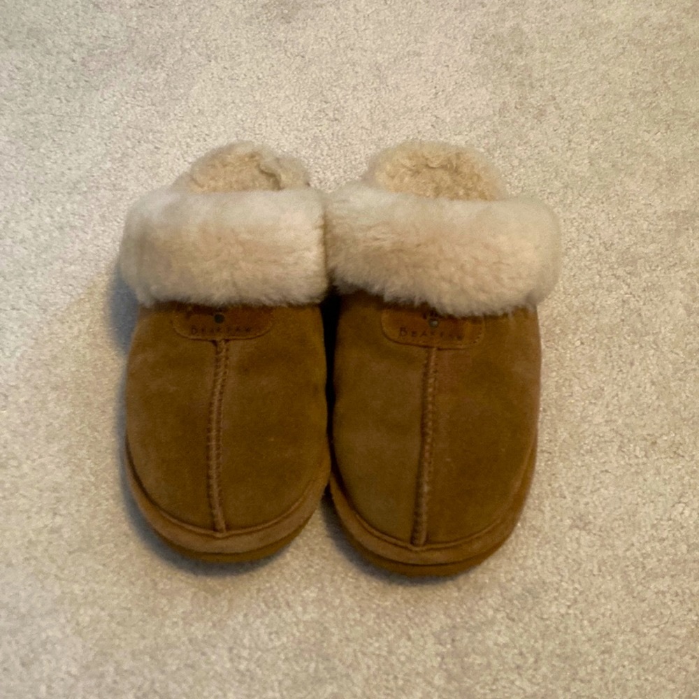 Womens Barepaw Furry Slipper/Slides Size 9